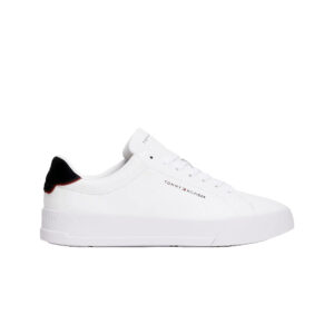 Tommy Hilfiger Court Leather Wit/Blauw